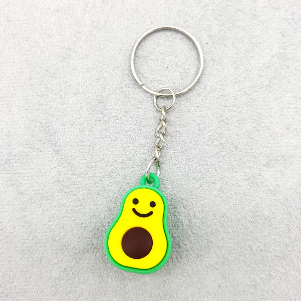 Wholesale Imitation Avocado PVC Keychain